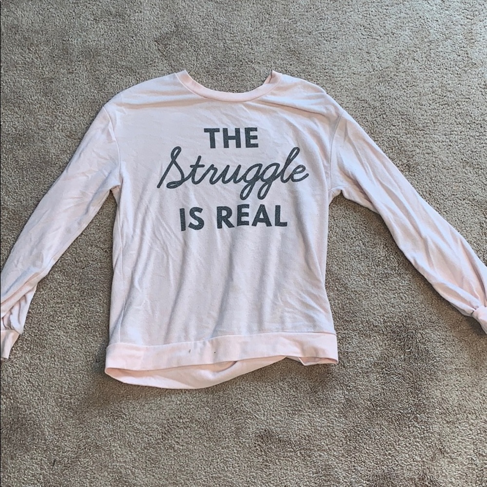“The Struggle Is Real” Relateable Awake Sweater